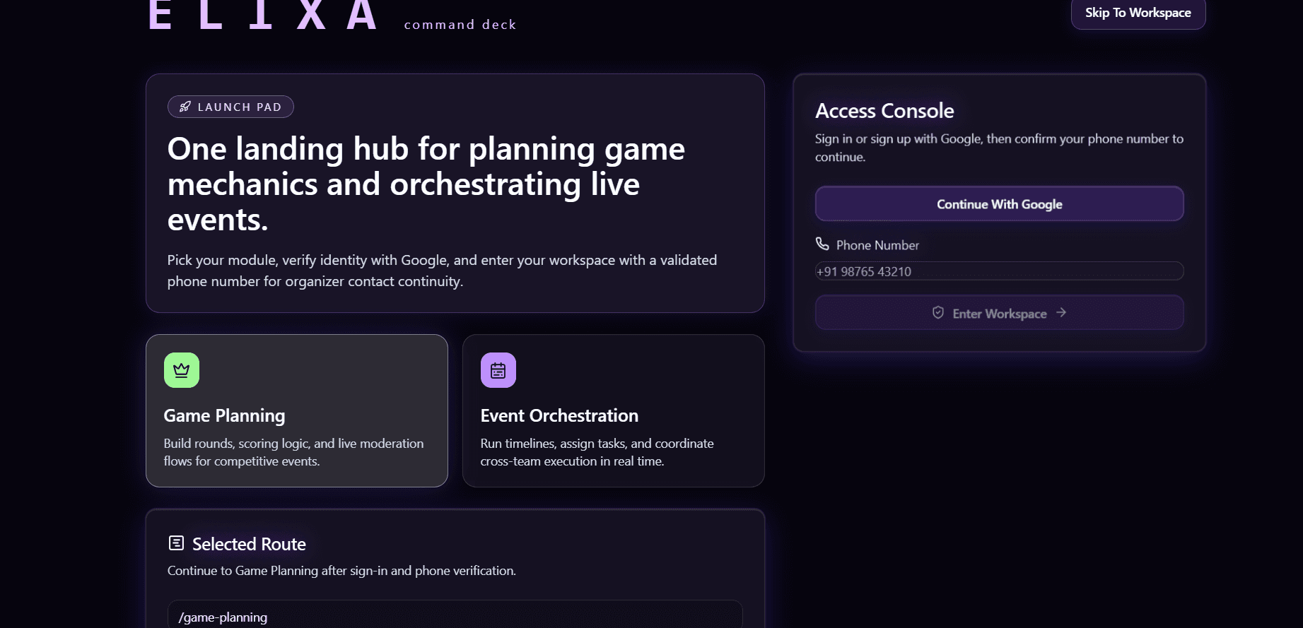 ELIXA - AI Event Orchestration screenshot 1